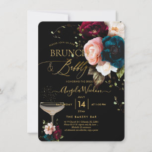 Invitation PixDezines Brunch Botanique Bulles de Champagne