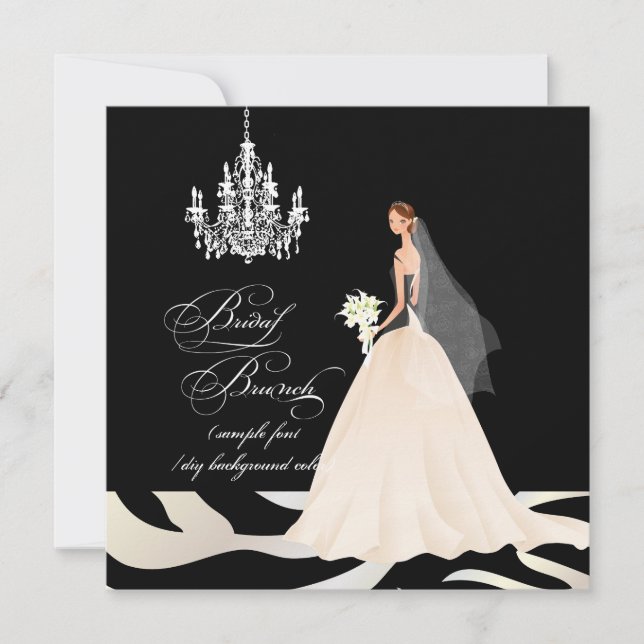 Invitation PixDezines brunch de la mariée/DO-IT-YOURSELF occa (Devant)