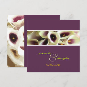 Invitation PixDezines couleur violet calla lys/do-it-yourself