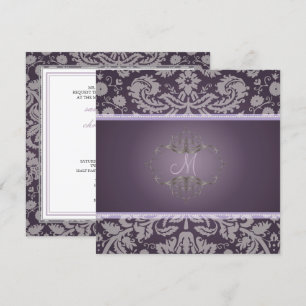 Invitation PixDezines DESIREE DAMASK/DO-IT-YOURSELF arrière -