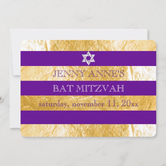 Invitation PixDezines do-it-yourself bandes de couleur/fausse (Devant)