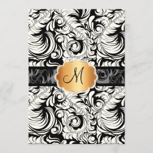 Invitation PixDezines DO-IT-YOURSELF couleur/vintage plume da