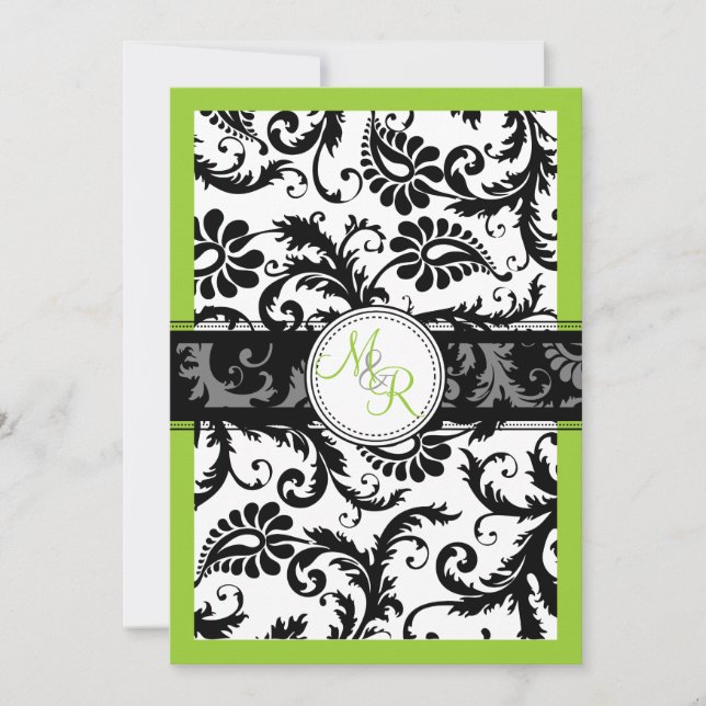 Invitation PixDezines do-it-yourself damas couleur/pavo (Devant)