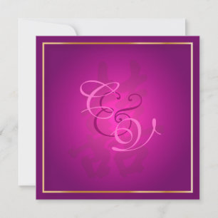 Invitation PixDezines Double Happiness, chinois/framboise