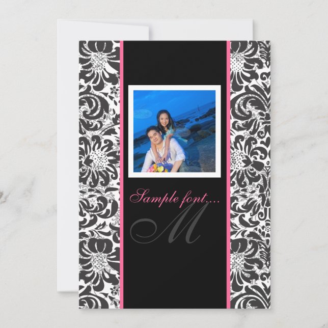 Invitation PixDezines événement do-it-yourself.. monogramme f (Devant)