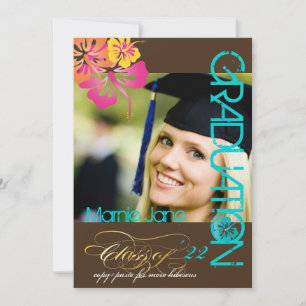 Invitation PixDezines, Graduation 2011, Couleur personnalisée