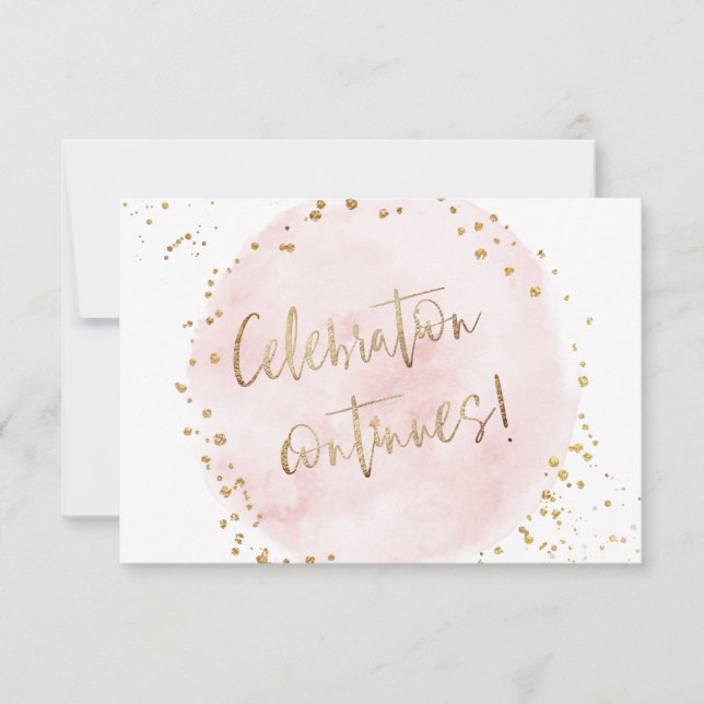 Invitation PixDezines H2 Pink Cotton Réception Bat mitzvah En (Devant)