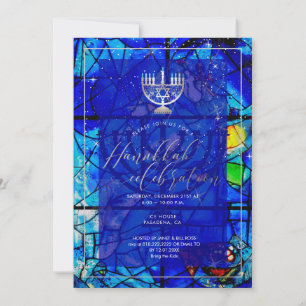 Invitation PixDezines Hanoukka Celebration, Vitrage