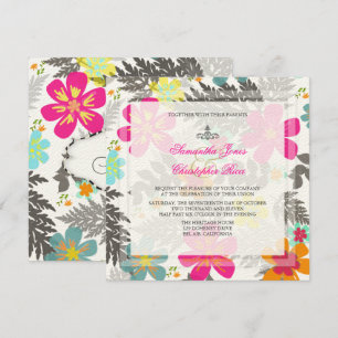 Invitation PixDezines HAWAIIAN JUNGLE/DO-IT-YOURSELF BCKGRND/