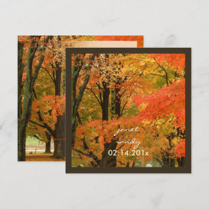 Invitation PixDezines IN the WOODS/MARIAGE DE AUTOMNE/DO-IT-Y
