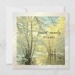 Invitation PixDezines In the Woods, mariage d'hiver
