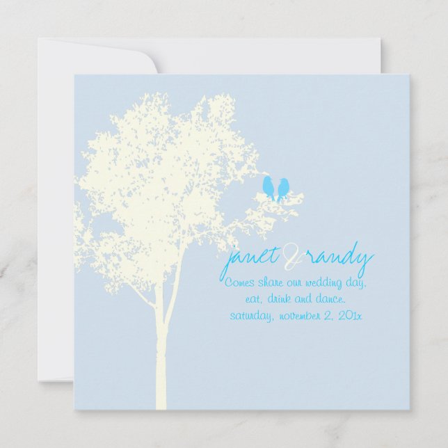 Invitation PixDezines Inséparables, Snow Ash Tree/DO-IT-YOURS (Devant)