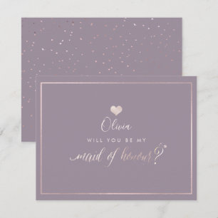 Invitation PixDezines Iridescente Blush Pink, Maid of Honor