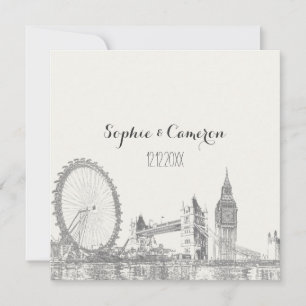 Invitation PixDezines Londres/couleur de fond DIY