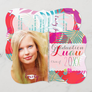 Invitation PixDezines Luau Graduation/Rainforest