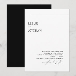 Invitation PixDezines Luxe Calligraphie Minimaliste Foil Invi