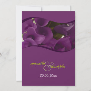 Invitation PixDezines lys calla violet/do-it-yourself