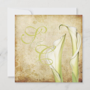 Invitation PixDezines Lys Vintages White Calla