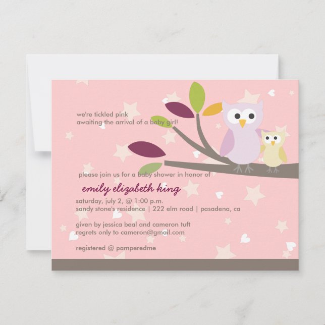 Invitation PixDezines Maman+baby pour une douche (Devant)