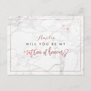 Invitation PixDezines Marbre / Faux Rose Gold Serez-vous.