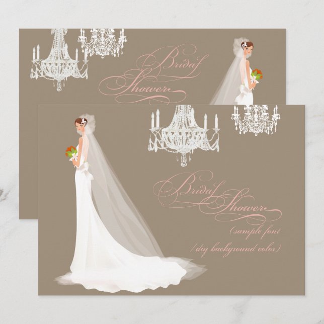 Invitation PixDezines nuptiale douche/DO-IT-YOURSELF occasion (Devant / Derrière)