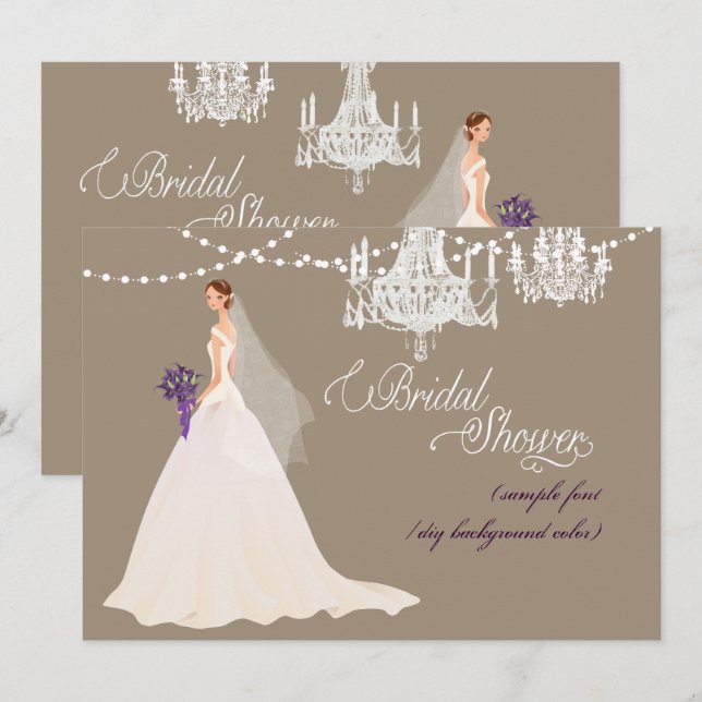 Invitation PixDezines nuptiale douche/DO-IT-YOURSELF occasion (Devant / Derrière)