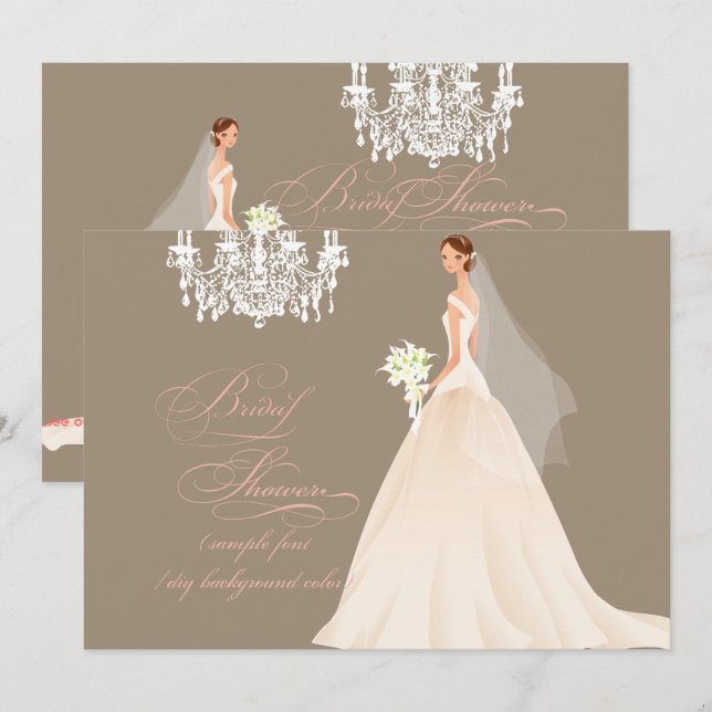 Invitation PixDezines nuptiale douche/DO-IT-YOURSELF occasion (Devant / Derrière)