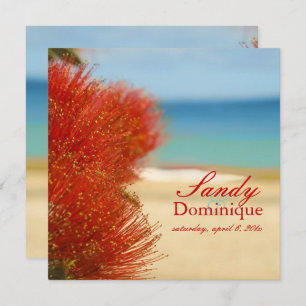 Invitation PixDezines Ohia/plage/mariage tropical