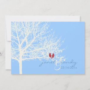 Invitation PixDezines Oiseaux de neige Automne Hiver do-it-yo