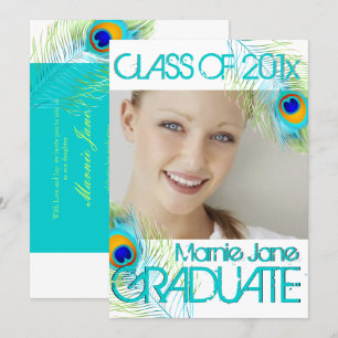 Invitation PixDezines Peacock, Graduation do-it-yourself arri