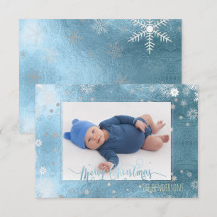 Invitation PixDezines Photo de Noël/Calligraphie