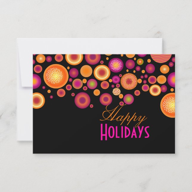 Invitation PixDezines rétro Bold Ornements de Noël|calendrier (Devant)