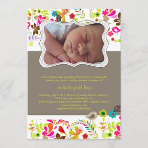 Invitation PixDezines rétro tree/DO-IT-YOURSELF arrière - pla