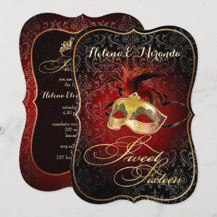Invitation PixDezines Rossi Sweet 16 Masquerade/DO-IT-YOURSEL