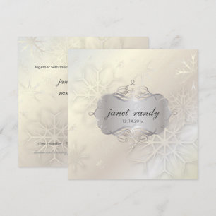 Invitation PixDezines SNOWFLAKES / MARIAGE D'HIVER