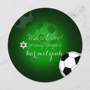 Invitation PixDezines Soccer Bar Mitzvah/DO-IT-YOURSELF coule