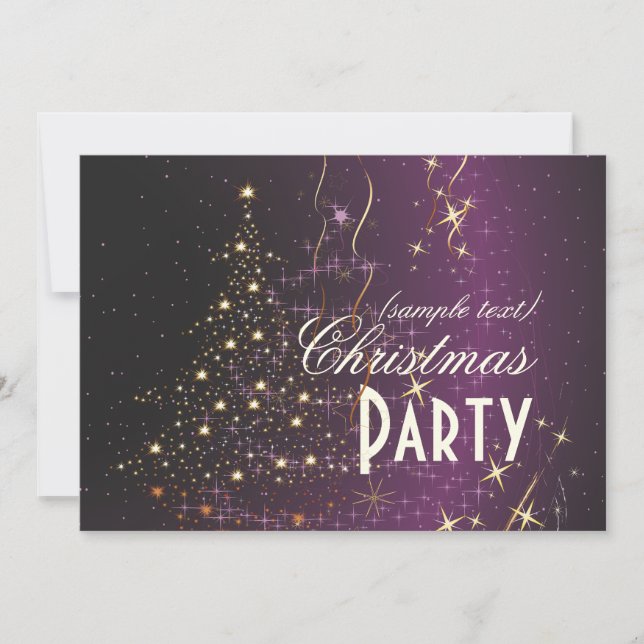 Invitation PixDezines Sparkling Christmas Tree/DO-IT-YOURSELF (Devant)