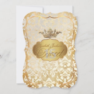 Invitation PixDezines Sweet 15/princesse/damas d'ivoire