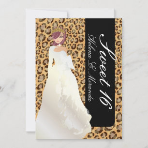 Invitation PixDezines Sweet 16/Zebra Stripes