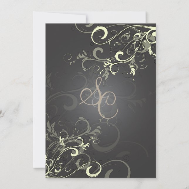 Invitation PixDezines tourbillon crème+graphite (Devant)