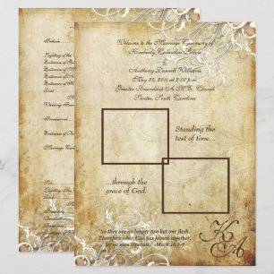 Invitation PixDezines tourbillons de crème vintage