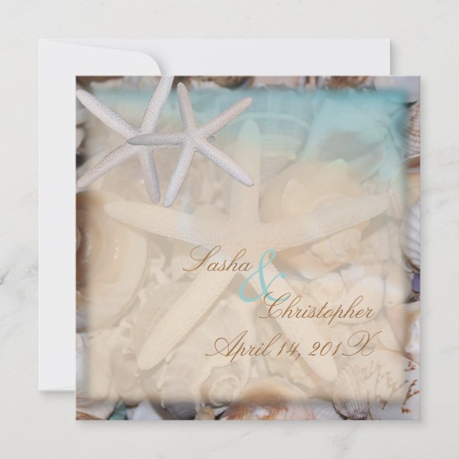 Invitation PixDezines Under the Sea, Starfish/Invitations (Devant)