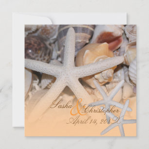 Invitation PixDezines Under the Sea, Starfish/Invitations