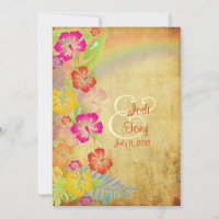 PixDezines vintage/Leis/Luau/hibiscus+arc-en-ciel