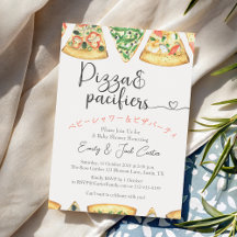 Pizza Baby shower Whimsical Slice Décontracté