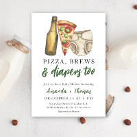 Pizza, bières et couches aussi - Baby Shower