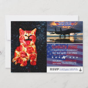 Invitation Pizza Cat
