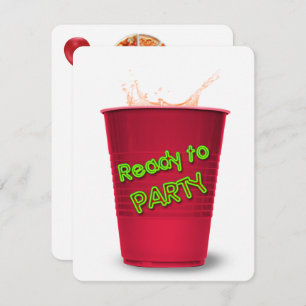 Invitation Pizza fête d'anniversaire