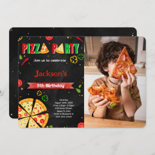 Invitation Pizza modifiable
