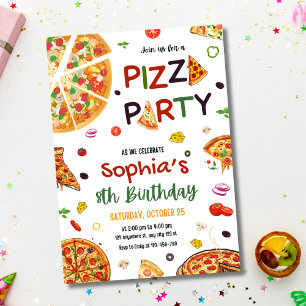 Invitation Pizza Party Anniversaire Invitation, Pizza Anniver